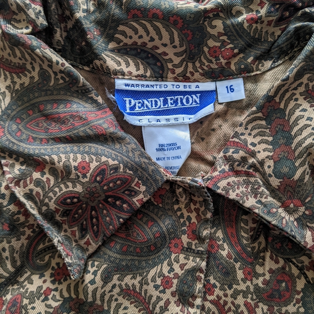 Vintage Paisley Blouse - Picture 5 of 8